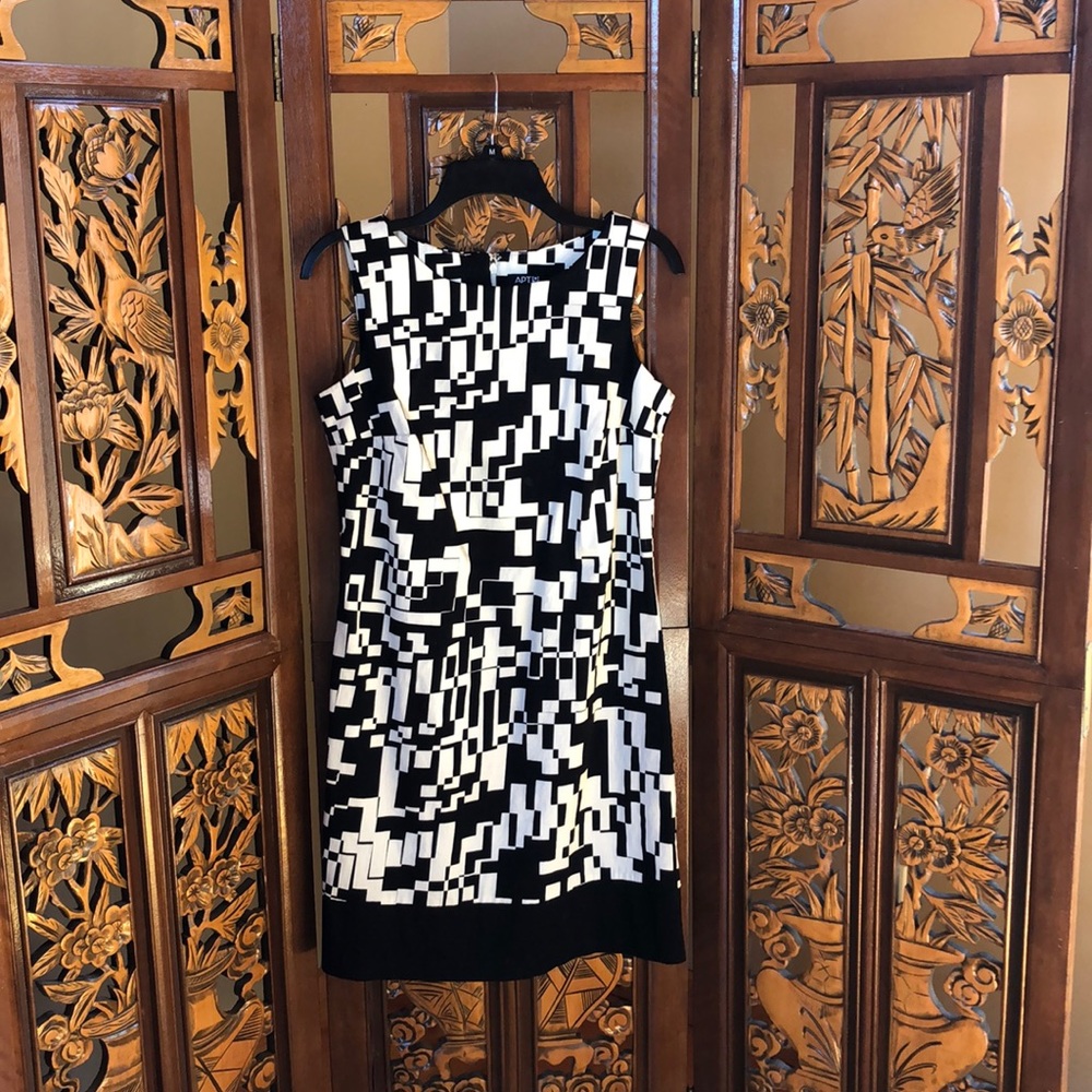 Apt. 9 Geometric Print Sleeveless Dress Size 8